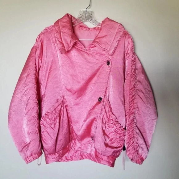 Vintage Stylman Barbie Hot Pink Ski Puffer Jacket S - Picture 13 of 13